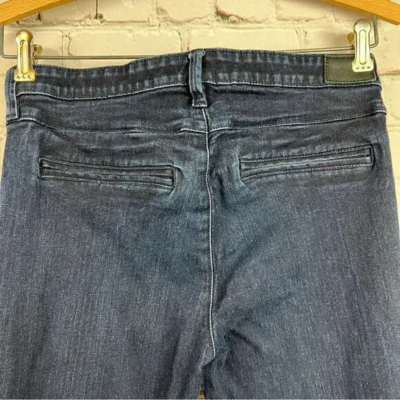 Guess Mid-Rise Flare Trouser Style Dark Wash Denim Jeans 28 - Picture 5 of 11